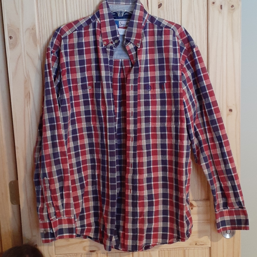 Men's long sleeve wrangler button down